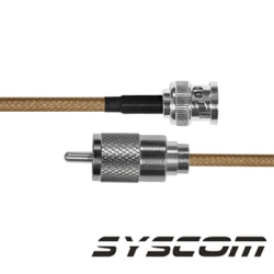 EPCOM INDUSTRIAL SBNC142KUHF30 (1 pza) Jumper con cable LP142 conectores BNC Macho/UHF (PL-259) Macho.