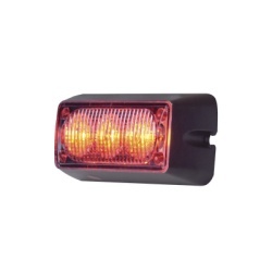 EPCOM INDUSTRIAL SIGNALING X109-R Luz Auxiliar Brillante con 3 LEDs Color Rojo Mica Transparente