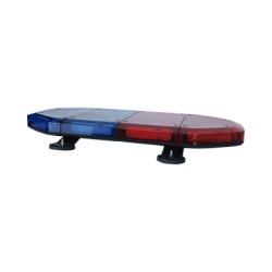 EPCOM INDUSTRIAL SIGNALING X350RB Mini Barra de 24 Pulgadas con 240 LED Color Rojo/Azul Con Montaje Magnetico
