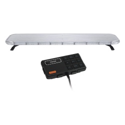EPCOM INDUSTRIAL SIGNALING X75RBS Barra de luces LED de 46" Rojo/Azul De 132 LEDs Controlador Incluido Ideal para Equipar Unidades de Seguridad Publica