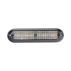 EPCOM INDUSTRIAL SIGNALING XLT1835RWA Luz Auxiliar Ultra Brillante IP67 18 LEDs Tricolor Color Rojo/Claro/Ambar con mica transparente y bisel negro