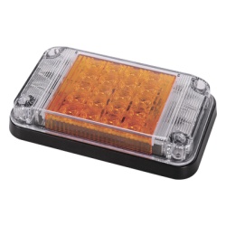 EPCOM INDUSTRIAL SIGNALING XLTE2345A Luz de Advertencia de 7X4" Color Ambar Con Luces de Trabajo Ideal para Ambulancias