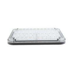 EPCOM INDUSTRIAL SIGNALING XLTE515RWV2 Luz de Advertencia de 9X7" Bicolor Rojo/Claro Ideal para Ambulancias