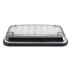 EPCOM INDUSTRIAL SIGNALING XLTE595RWV2 Luz de Advertencia de 6X4" Bicolor Rojo/Claro Ideal para Ambulancias