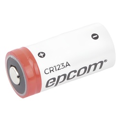 EPCOM POWERLINE CR123A Batería de Litio CR123A / 3V / 1300 mAh / No Recargable / Acero Inoxidable / Operación -40°C a +60°C