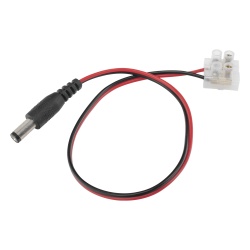 EPCOM POWERLINE DC-CORD1 Cable de Alimentación DC / Calibre 18 AWG / Conector DC Macho 5.5x2.1 mm / Bloque Terminal Atornillable / Longitud 28.5 cm