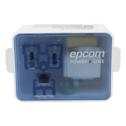 EPCOM POWERLINE EPLSPWLED Supresor de Picos Portátil para Pared / 120 Vca / 15 A / 540 J / 1800 W / 1 Salida NEMA 5-15R