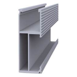 EPCOM POWERLINE EPLSR84050 Riel de Montaje Fotovoltaico / Aluminio Anodizado / Longitud 4050 mm (13.3 ft) / Módulos Fotovoltaicos / Diseño Versátil