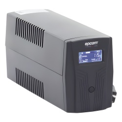 EPCOM POWERLINE EPU600LCD UPS de Línea Interactiva / 600 VA / 360 W / 120 Vca / 4 Tomas NEMA 5-15R / Pantalla LCD / AVR Boost y Buck
