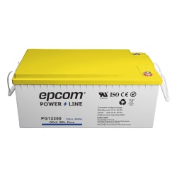 EPCOM POWERLINE PG12200 Batería Estacionaria de Gel / 12 V / 200 Ah / Ciclo Profundo / Vida Útil 20+ Años / Descarga Máxima 500 A / Sellada Libre de Mantenimiento