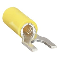 EPCOM POWERLINE RC1157-100 Terminal Horquilla Aislada / 12-10 AWG / Amarillo / 25 piezas / Crimp / 24.3 x 13.4 x 6.8 mm