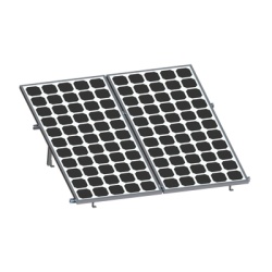 EPCOM POWERLINE VEKTOR8R2700 Montaje para 2 Paneles Solares Riel "8" de 2700mm para Modulos con Espesor de 30-35mm Velocidad de Viento Max. 136km/h