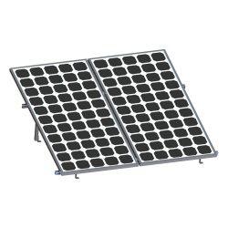 EPCOM POWERLINE VEKTOR8R2700 Soporte para Paneles Solares / 2 Módulos / Riel 2.7 m (8.9 ft) / Aluminio Anodizado / Inclinación 20-45° / Viento 136 km/h