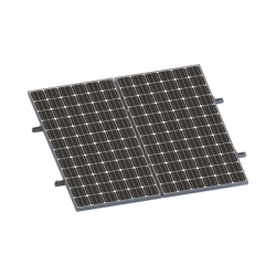 EPCOM POWERLINE VEKTORMINIKIT1X2 Kit De Minirieles Para Panel Solar Arreglo 1X2 Para Instalacion Plano En Lamina