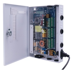 EPCOM POWERLINE XP18DC20HD Fuente de Poder CCTV / 18 Canales / 20 A / 200 W / Voltaje Ajustable 11-15 VCC / Filtro de Ruido por Canal / Operación -20°C a 70°C