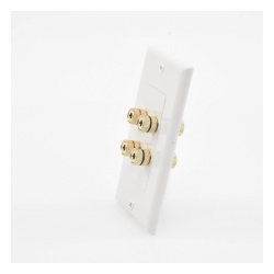 EPCOM PROAUDIO EP-WP2S Placa de Pared para Altavoces / 2 Canales / Postes Tipo Banana / Conectores Chapados en Oro / Estilo Decora 1 Unidad / 75 x 115 mm - Img 3