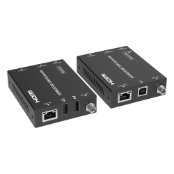 EPCOM PROAUDIO EPC-EDB70K Extensor HDMI con KVM / 4K2K@60Hz / 4:4:4 / 18 Gbps / 70 m (229.7 ft) / HDR / PoC Bidireccional / USB 1.1 / Audio 3.5mm