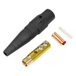 EPCOM PROAUDIO EPCAMLOCK400AFBLACK Conector Camlock Hembra / 400 Amperes / AC 600V / Abrazadera Compresion / Plastico Ingenieria / Varios Colores / Cable 2/0 AWG a 4/0 AWG