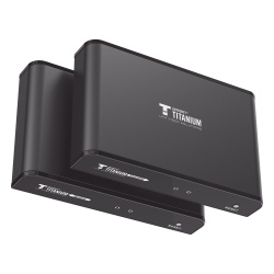 EPCOM TITANIUM TT-383-PRO-4.0 Kit Extensor HDMI para distancias de 120 metros / Resolucion 1080P a 60Hz / Cat 6 / Soporta conexion Uno a Uno y Uno a Muchos / Soporta hasta 253 Rx / Salida Loop / Baja