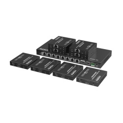 EPCOM TITANIUM TT-828N Kit Divisor y Extensor HDMI | 1x8 | Hasta 70 m |Resolucion 4K @ 60 Hz | Cat 6/6a/7 | IPCOLOR | CERO LATENCIA | Puerto S/PDIF | EDID | RS232 | Salida Loop / PoC