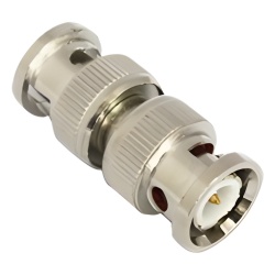 EPCOM TITANIUM TT-RG-13 Adaptador tipo barril para 75 Ohm de conector BNC macho a BNC macho Niquel/ Oro/ Teflon.