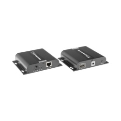 EPCOM TITANIUM TT683 Kit Extensor HDMI para distancias de 120 metros / Resolucion 4K @ 30Hz / Cat 5e/6 / Soporta conexion Uno a Uno y Uno a Muchos / Hasta 253 Rx / HDbitT / Soporta control remoto del