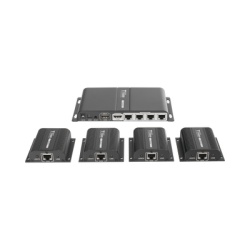 EPCOM TITANIUM TT714PRO Kit Divisor y Extensor HDMI (Extender Splitter) / Divide 1 Fuente HDMI a 4 Pantallas / Extiende la senal HDMI hasta 40 m / Resolucion 1080P @ 60 Hz / Cat 6/6a/7 / Cero Latencia