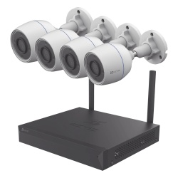 EZVIZ KIT/CSX5S/4W Kit de camaras PoE Para Uso en Exterior / PoE Estandar Af / 2 piezas CS-H5/3MP/ 1 Pieza de Switch DS-3E1505P-EI/M / Vision Nocturna a Color / IP67 / Audio Bidireccional / Luz y Sire