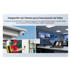 FANVIL A11V Video Intercom IP para Exterior / Camara 4 Megapixel (1080p) / HDR e Iluminacion IR / Altavoz 5W y Doble Microfono con Reduccion de Ruido / Panel Acero Inoxidable y Cuerpo Aluminio / IP66 - Img 11