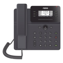 FANVIL V62 Telefono IP Empresarial Esencial para 6 lineas SIP pantalla grafica matriz de puntos PoE puertos Gigabit conferencia local de 6 vias.