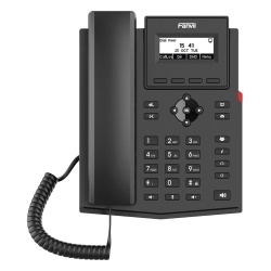 FANVIL X301G Telefono IP empresarial para 2 lineas SIP con pantalla LCD Puertos Gigabit Codec Opus conferencia de 6 vias PoE.