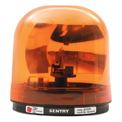 FEDERAL SIGNAL 448-114-02 Luz giratoria SENTRY con reflector tipo parabolico de 95dpm color ambar 24 Vcc