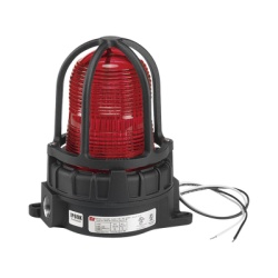 FEDERAL SIGNAL INDUSTRIAL 191XLS-120240-R Luz de advertencia LED color Rojo para ubicaciones peligrosas montaje para superficies 120/240Vca