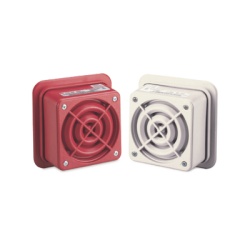 FEDERAL SIGNAL INDUSTRIAL AM50-25R AudioMasterÂ® Altavoz Reentrante Listado contra incendios UL de 2 Watts De 25 Vrms color Rojo
