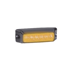 FEDERAL SIGNAL IPX600B-A Luz auxiliar de 6 LED Flasher Integrado Color ambar Mica Transparente