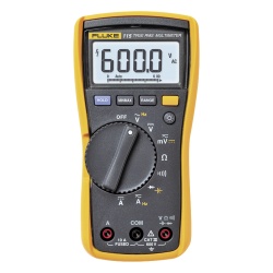 FLUKE FLUKE-115 Multimetro Digital para Electricista Para Pruebas de Capacitancia y Diodos Uso con Voltaje Maximo de 600 V Pantalla LED Retroiluminada
