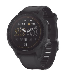 GARMIN 10-02638-00 Reloj Garmin Forerunner 955 solar color negro en correa de silicon con funciones premium de entrenamiento.