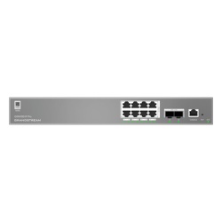 GRANDSTREAM GWN7801P-PRO Switch de Red Empresarial L2++ / Serie GWN7800 Pro / 8 Puertos Gigabit PoE 120W / 2 Puertos 2.5GG SFP / Gestion Cloud GDMS / VLAN 4K / QoS Avanzado / Seguridad Integral