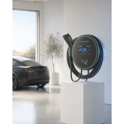 GREENC S01US48A Estacion de Carga para Vehiculos Electricos / 48 A / 11.5 kW / Conector Tipo 1 (SAE J1772) / 220-250 V Monofasico / Pantalla LCD 4.3 in (10.9 cm) / Cable TPU 5 m (16.4 ft) / Plug and P - Img 7