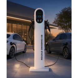 GREENC S03US48A02 Estacion de Carga para Vehiculos Electricos / Tipo Pedestal / Doble Conector Tipo 1 (SAE J1772) / 48 A / 11.5 kW por Puerto / Pantalla LCD 4.3 in (10.9 cm) / RFID / Proteccion IP54 / - Img 3
