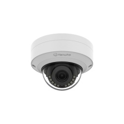 Hanwha Techwin Wisenet QNV-C9011R Camara IP Tipo domo Antivandalica 8 Megapixel / Lente fijo 3 mm / IR 20M / WDR 120db / IP66 / H.265 & WiseStream / Inteligencia Artificial Deteccion de Personas y veh