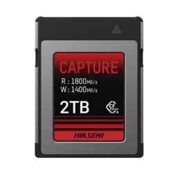 HIKSEMI by HIKVISION HS-CFE-E300/2T Memoria CFexpress tipo B / Clase 10 de 2 TB / Especializada para Camaras de Fotografia y Video / 1800 MB/s Lectura / 1600 MB/s Escritura