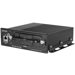 HIKVISION AE-MN5043(M12) NVR Movil de 8 Canales / 5 Megapixel / 4 Puertos PoE + 4 Via Switch / 2 Bahias de HDD / Incluye Modulo GPS / Conector M12