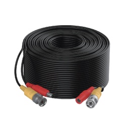 HIKVISION DS-1LH1S2C-20 Cable Coaxial Siames / Mini RG59 + Alimentación / 20 m (65.6 ft) / CCA / 1080p a 4K / Interior y Exterior