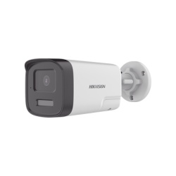 HIKVISION DS-2CE17D0T-LTS [Audio Bidireccional + Dual Light + ColorVu] Bala TURBOHD 2 Megapixel (1080p) / Lente 3.6 mm / 40 mts IR EXIR + 40 mts Luz Blanca / Microfono y Bocina Integrado / Exterior IP