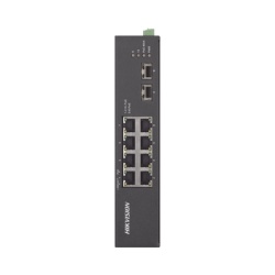 HIKVISION DS-3T0510HP-E/HS Switch Industrial No Administrable Gigabit / 6 Puertos Gigabit PoE+ (30 W) + 2 Puertos Gigabit PoE++ (60 W) / 2 Puertos SFP / 120 W Total / 48 a 57 VCD / Ideal para Proyecto