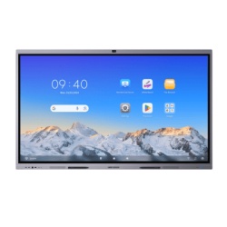 HIKVISION DS-D5C65RB/B(EDLA) Pantalla Interactiva Touch de 65" Android 13 / Google Suite Preinstalado con Certificación EDLA / Cámara Web 8 MP / Resolución 4K / Bocinas Integradas / Entradas HDMI y VGA / Incluye 2 Lápices para Escribir