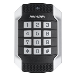 HIKVISION DS-K1104MK Lector de Tarjetas MIFARE y Contraseñas / Wiegand W26-W34 / RS-485 / IP65 / IK10 / Operación -20 a 65°C / LED de Estado