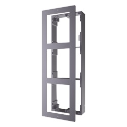 HIKVISION DS-KD-ACW3 Base de Montaje para Videoportero IP / 3 Módulos / Superficie / Aluminio Anticorrosión / -40°C a +60°C (-40°F a 140°F)