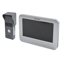 HIKVISION DS-KIS203-T Kit de Videoportero Analógico / Pantalla LCD 7" / Resolución 800x400 / Cámara Pinhole 720x576 @ 30 fps / Ángulo 98° / IP65 / Expandible 3 Monitores y 2 Frentes de Calle - Img 2